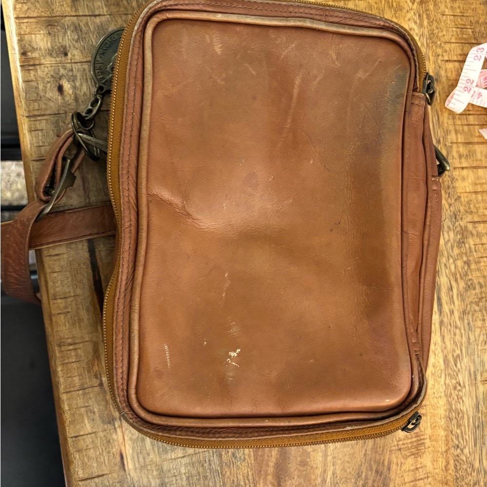 American Angel - Vintage 90s Leather Crossbody Purse - Picture 7 of 8